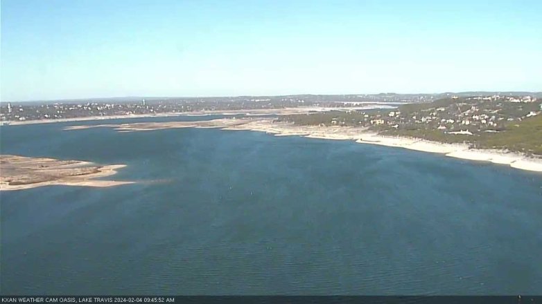Lake Travis webcam, February 4, 2024 9:45 AM CT