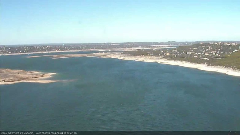 Lake Travis webcam, February 4, 2024 10:25 AM CT