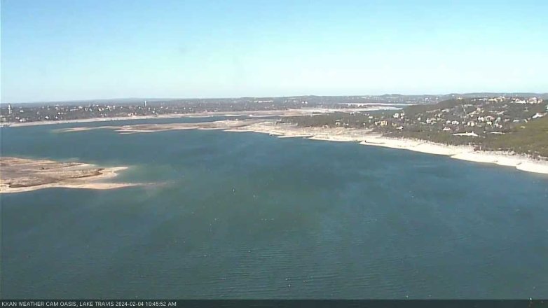 Lake Travis webcam, February 4, 2024 10:45 AM CT