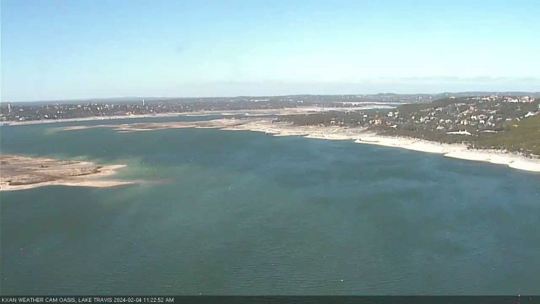 Lake Travis webcam, February 4, 2024 11:25 AM CT