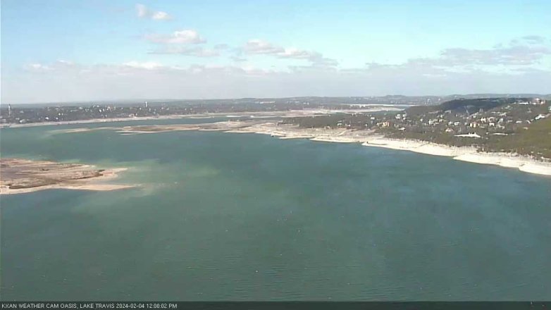 Lake Travis webcam, February 4, 2024 12:00 PM CT