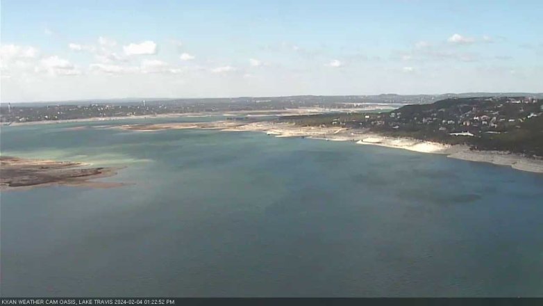 Lake Travis webcam, February 4, 2024 1:25 PM CT