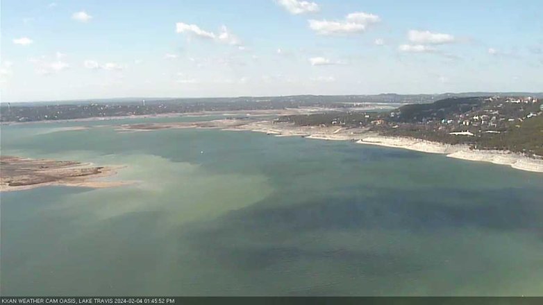 Lake Travis webcam, February 4, 2024 1:45 PM CT