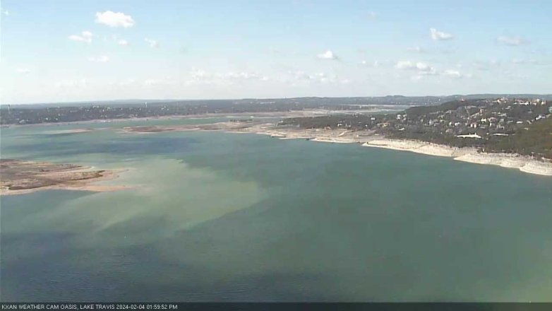 Lake Travis webcam, February 4, 2024 2:00 PM CT