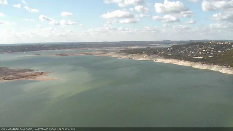Lake Travis webcam, February 4, 2024 2:45 PM CT