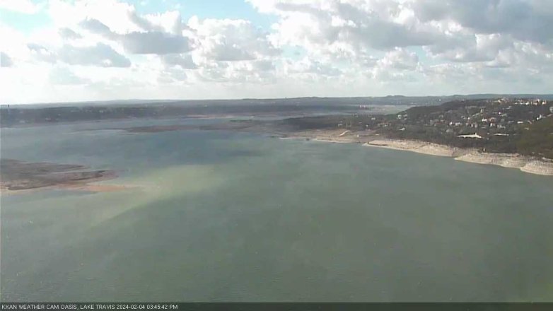 Lake Travis webcam, February 4, 2024 3:45 PM CT