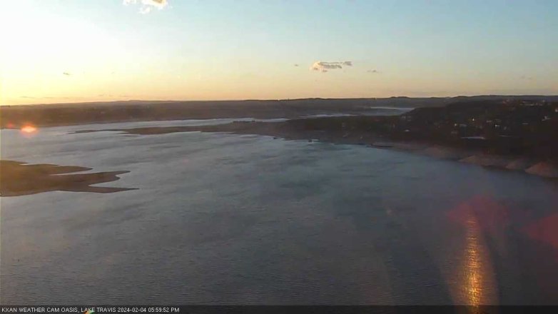 Lake Travis webcam, February 4, 2024 6:00 PM CT