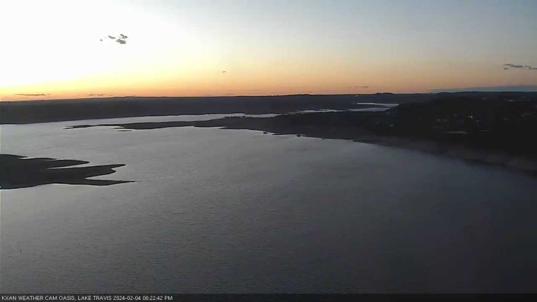 Lake Travis webcam, February 4, 2024 6:25 PM CT