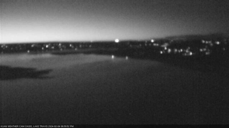Lake Travis webcam, February 4, 2024 7:00 PM CT