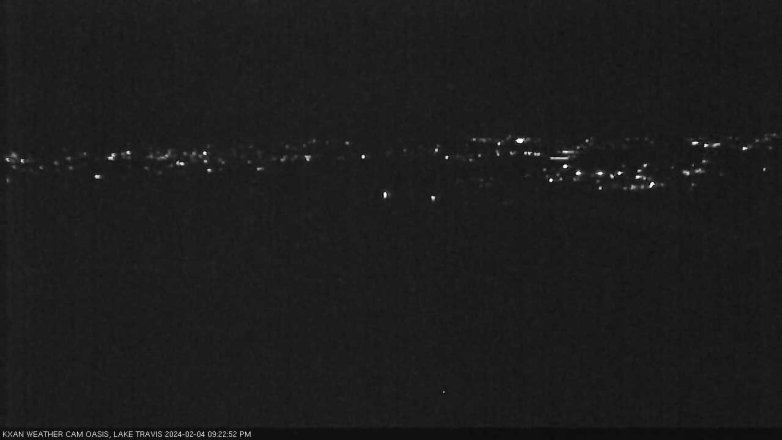 Lake Travis webcam, February 4, 2024 9:25 PM CT