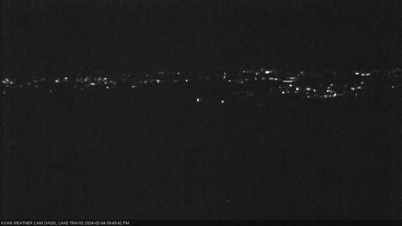 Lake Travis webcam, February 4, 2024 9:45 PM CT
