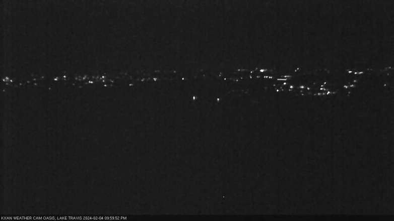 Lake Travis webcam, February 4, 2024 10:00 PM CT
