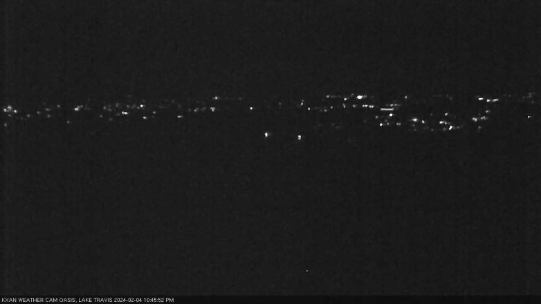 Lake Travis webcam, February 4, 2024 10:45 PM CT