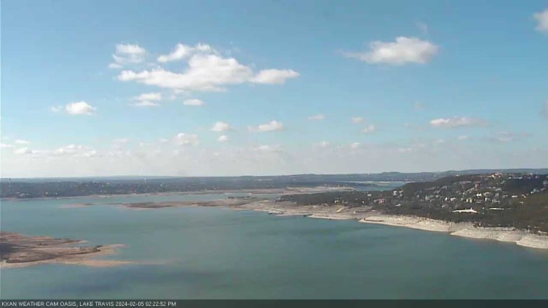 Lake Travis webcam, February 5, 2024 2:25 PM CT