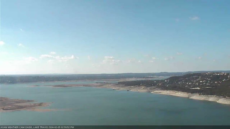 Lake Travis webcam, February 5, 2024 3:00 PM CT