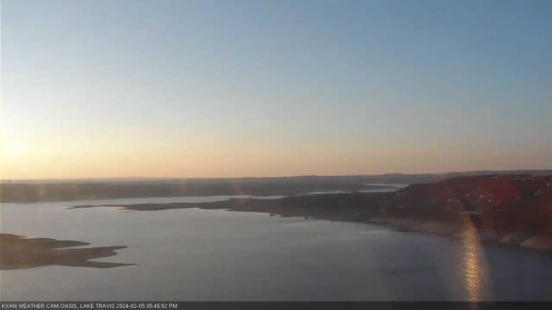 Lake Travis webcam, February 5, 2024 5:45 PM CT