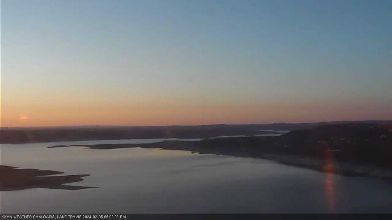 Lake Travis webcam, February 5, 2024 6:00 PM CT