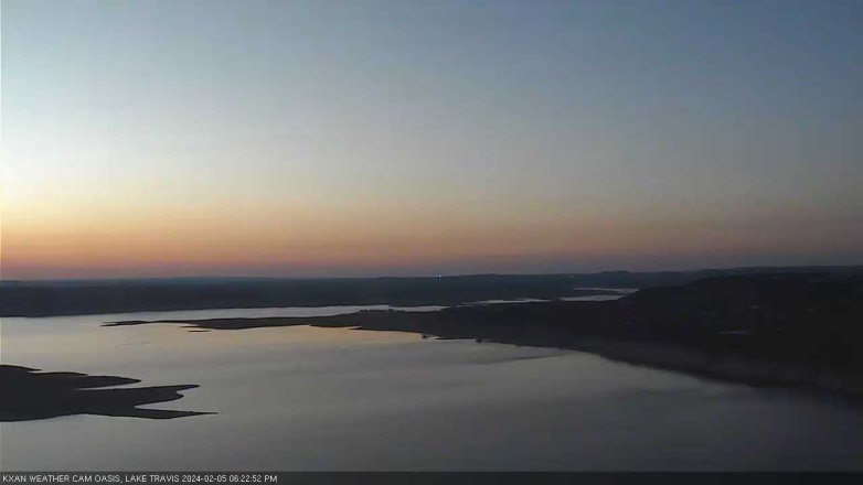 Lake Travis webcam, February 5, 2024 6:25 PM CT