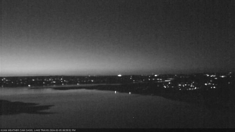 Lake Travis webcam, February 5, 2024 7:00 PM CT