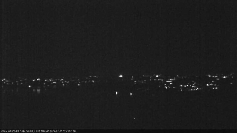 Lake Travis webcam, February 5, 2024 7:45 PM CT