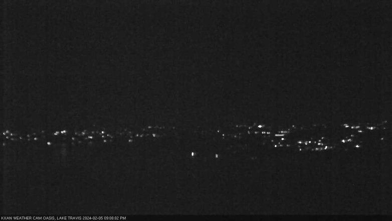 Lake Travis webcam, February 5, 2024 9:00 PM CT
