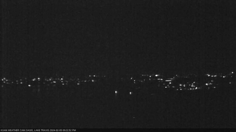 Lake Travis webcam, February 5, 2024 9:25 PM CT