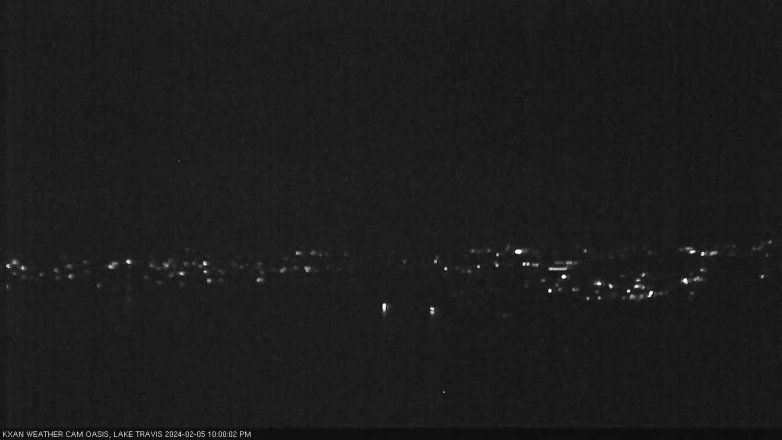 Lake Travis webcam, February 5, 2024 10:00 PM CT