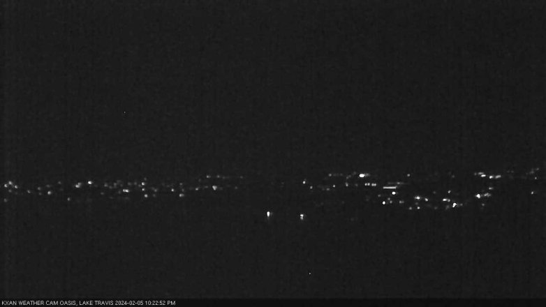 Lake Travis webcam, February 5, 2024 10:25 PM CT