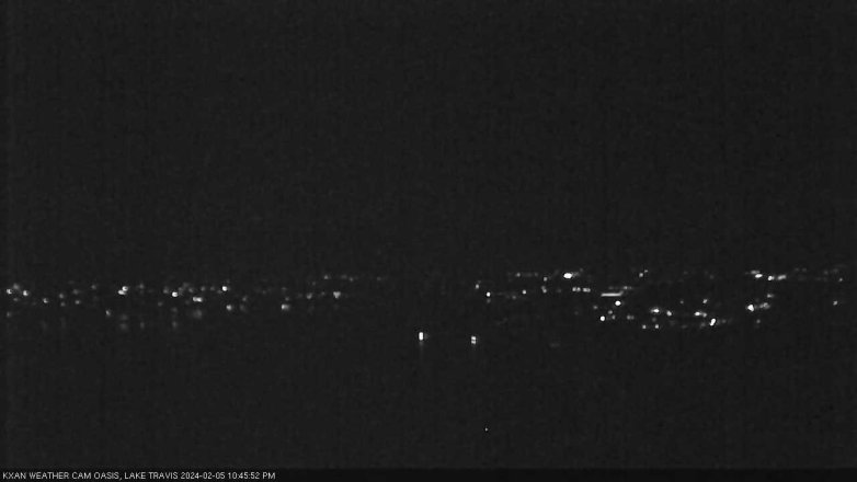 Lake Travis webcam, February 5, 2024 10:45 PM CT