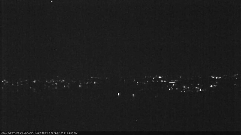 Lake Travis webcam, February 5, 2024 11:00 PM CT