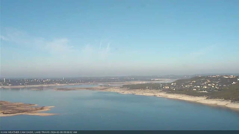 Lake Travis webcam, February 6, 2024 9:00 AM CT