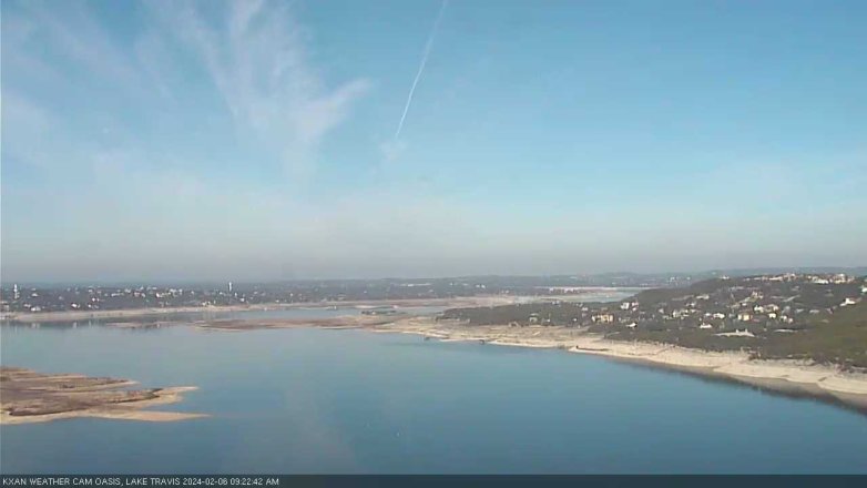 Lake Travis webcam, February 6, 2024 9:25 AM CT