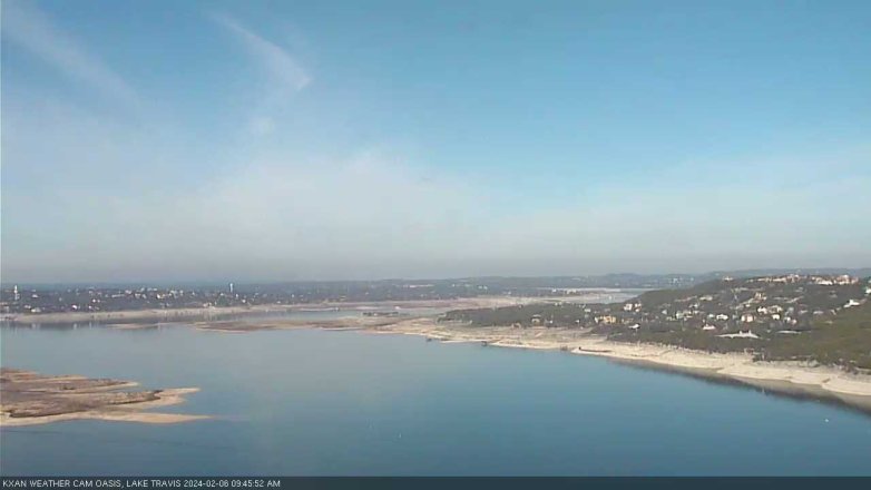 Lake Travis webcam, February 6, 2024 9:45 AM CT