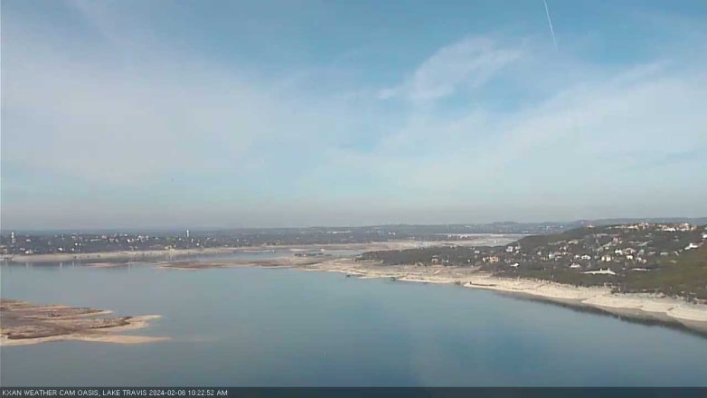 Lake Travis webcam, February 6, 2024 10:25 AM CT