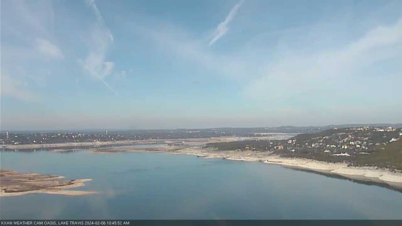 Lake Travis webcam, February 6, 2024 10:45 AM CT
