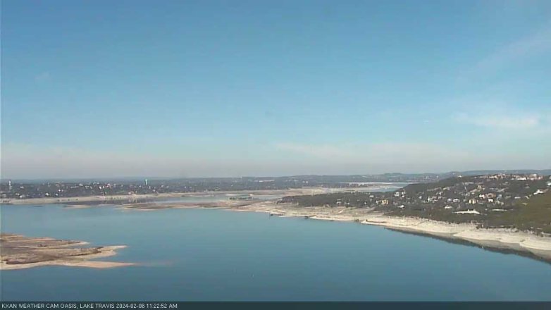 Lake Travis webcam, February 6, 2024 11:25 AM CT