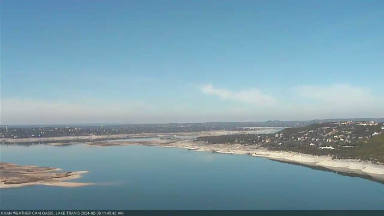 Lake Travis webcam, February 6, 2024 11:45 AM CT