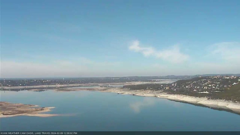 Lake Travis webcam, February 6, 2024 12:00 PM CT