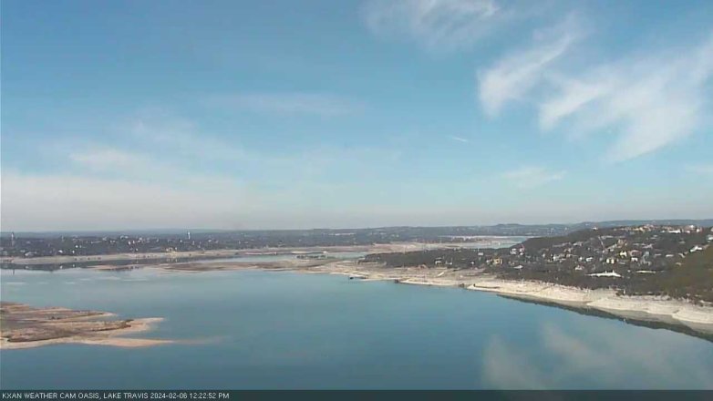 Lake Travis webcam, February 6, 2024 12:25 PM CT