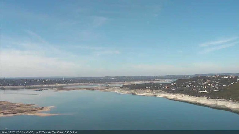 Lake Travis webcam, February 6, 2024 12:45 PM CT