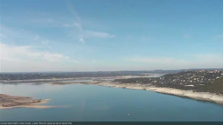 Lake Travis webcam, February 6, 2024 1:00 PM CT
