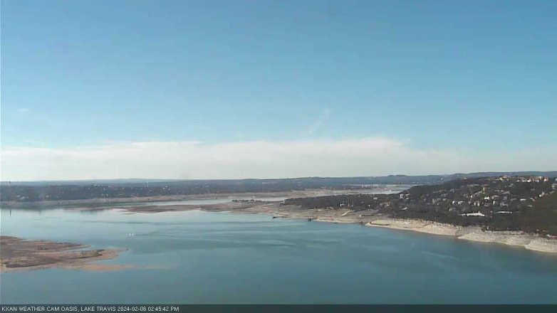 Lake Travis webcam, February 6, 2024 2:45 PM CT