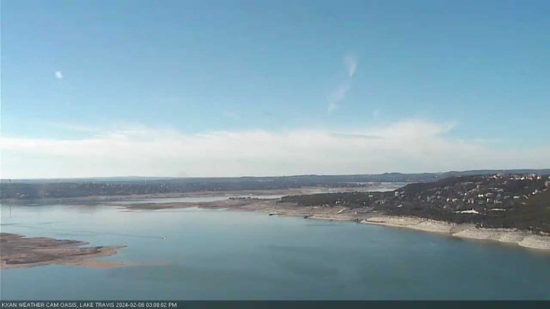 Lake Travis webcam, February 6, 2024 3:00 PM CT