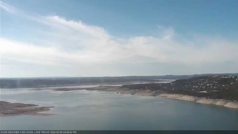 Lake Travis webcam, February 6, 2024 3:45 PM CT