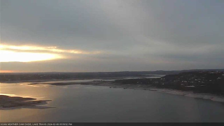 Lake Travis webcam, February 6, 2024 6:00 PM CT
