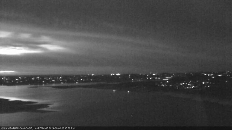 Lake Travis webcam, February 6, 2024 6:45 PM CT