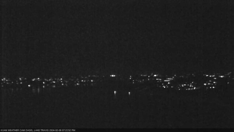 Lake Travis webcam, February 6, 2024 7:25 PM CT