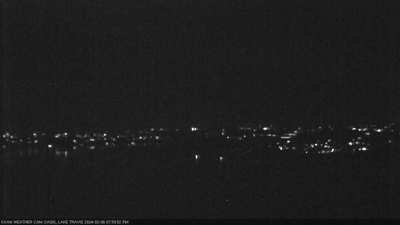 Lake Travis webcam, February 6, 2024 8:00 PM CT