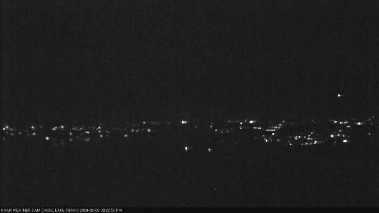 Lake Travis webcam, February 6, 2024 8:25 PM CT