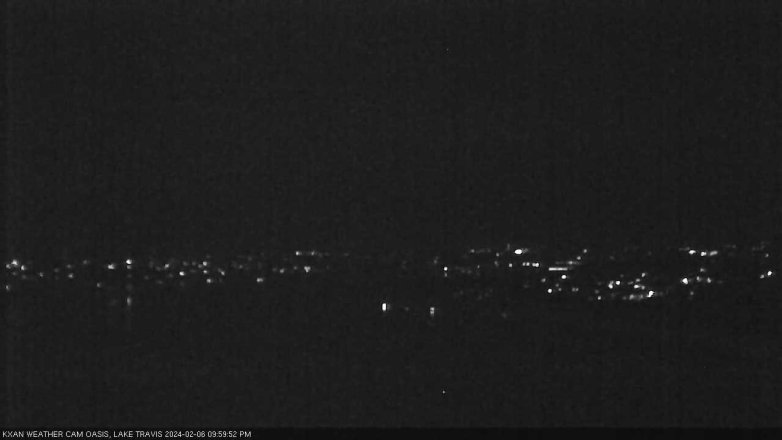 Lake Travis webcam, February 6, 2024 10:00 PM CT